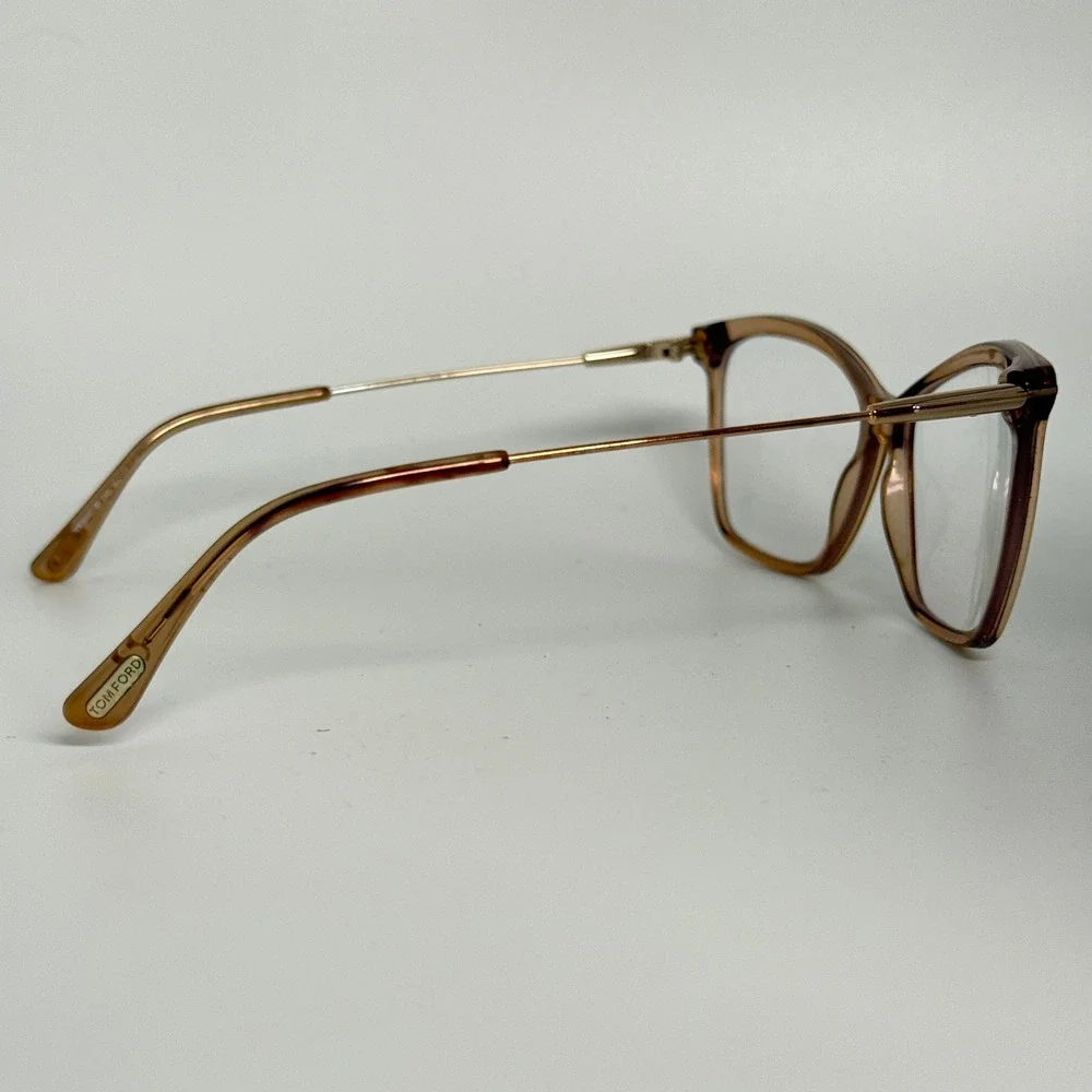 Tom‎ Ford TF5687-B 045 56-14 Brown Cat Eye Eyeglasses Frames Made in Italy